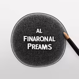 an image of a personal item with words and a pencil on top