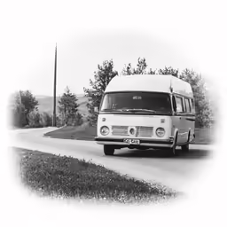 a bus that is driving down the road
