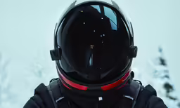 the back end of a person wearing a motorcycle helmet