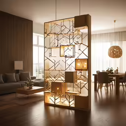 a living room and dining room filled with furniture