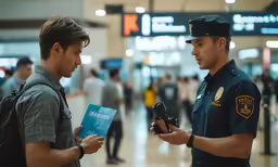 two men standing next to each other with a camera