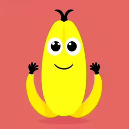 a yellow banana has a funny, funny face on it