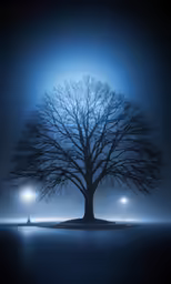 the blue is the color of the night sky