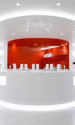 there is an inside salon with an elegant bar