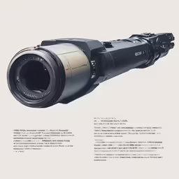 a camera with an open lens is shown