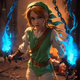 a character from the nintendo zelda is shown