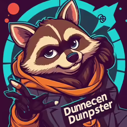 a cartoon character in a suit and scarf