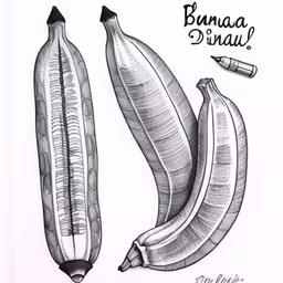 an image of bananas and writing on the paper