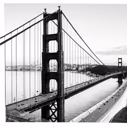 the view of the san francisco bay bridge from the side of the oakland oakland bay bridge