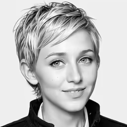 a black and white photo of a woman
