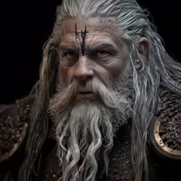 a man with a large white beard and long gray hair