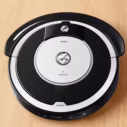 the new black and white irob robot is on the table
