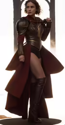 the woman in costume posing for a photo