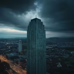 the dark clouds are looming in the city