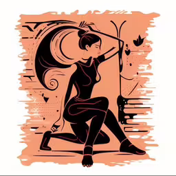 a woman sits on the ground holding an arrow,the female is sitting down with a parasol