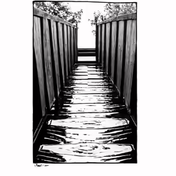an abstract image of water going down a walkway