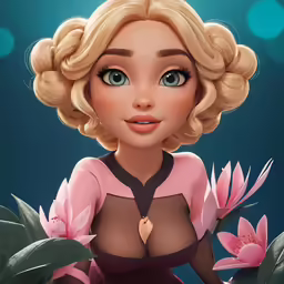 the character is posing for a very large photo