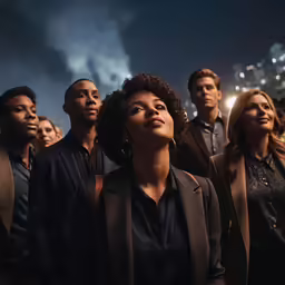 an african american woman and several others standing together