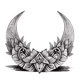 a drawing of two feathers, one with intricate details