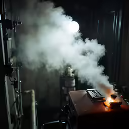an image of steam coming out from a boiler