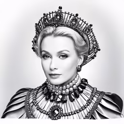 a drawing of the iconic woman in the victorian era