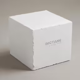 the square box is shown with a metal inscription on it