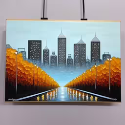 this is a painting hanging on the wall