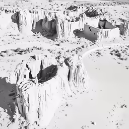 the rocks have been eroded into and are almost completely gone