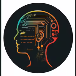a digital illustration of a head and various parts of the brain