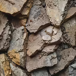 large piles of large rocks are shown in the middle