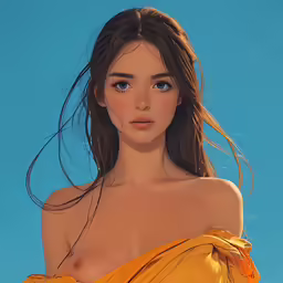 a beautiful young woman in a dress posing