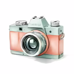 a camera with a lens attached to it