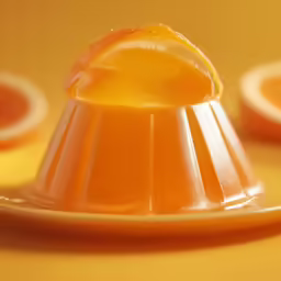 an orange upside down dessert sitting on a plate