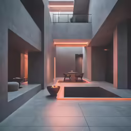 there is some stairs in the building