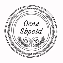 a black and white photo of a circle that says sona spected