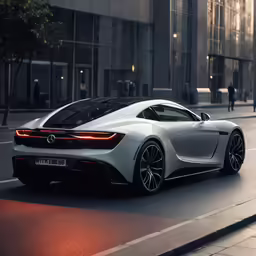 an all new bmw i8 car going down the street