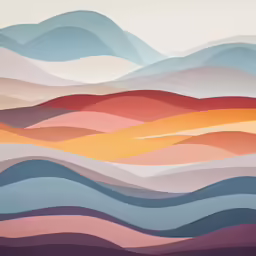a picture with colorful colored clouds painted on it