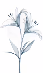 a white flower with black petals on it