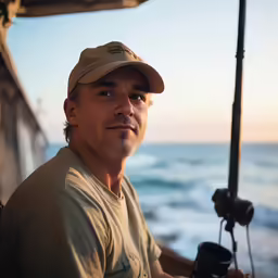 a man that is sitting in front of a camera