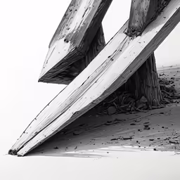 a wooden structure sitting on top of a beach