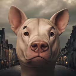 a picture of the face of a large animal