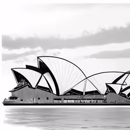 an image of sydney opera building taken from the water
