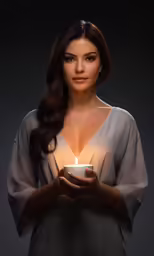 a woman wearing a black dress holding a cup of coffee