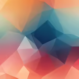 an abstract background of polygonal shapes in red and blue