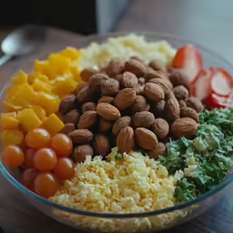 a plate filled with different types of food