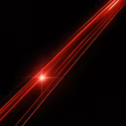an image of a red light streak over a black background