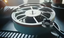 a stove top with a pan and some food inside of it