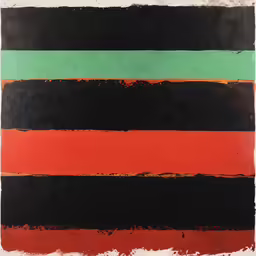 the stripes are multicolored in black and green