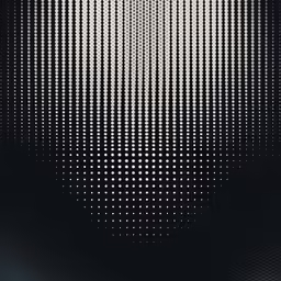 a black background with white dots