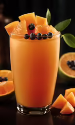 grapefruit garnish in an old fashioned orange cocktail